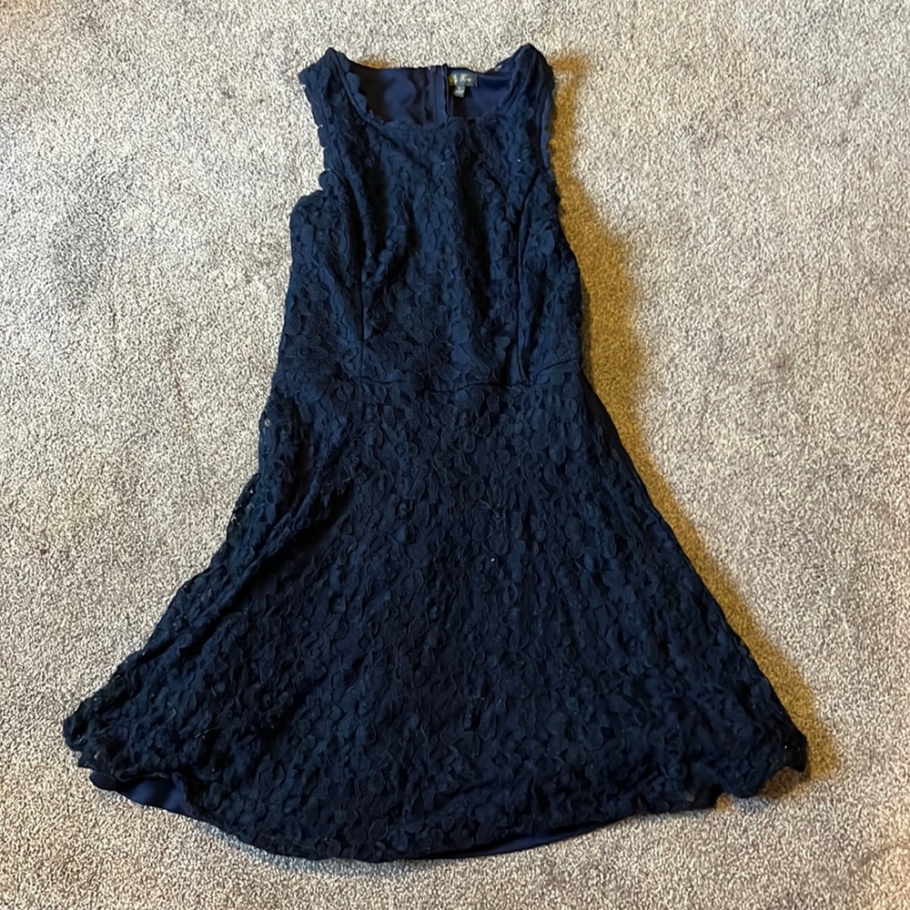Lily Rose - Blue patterned dress - size girls L